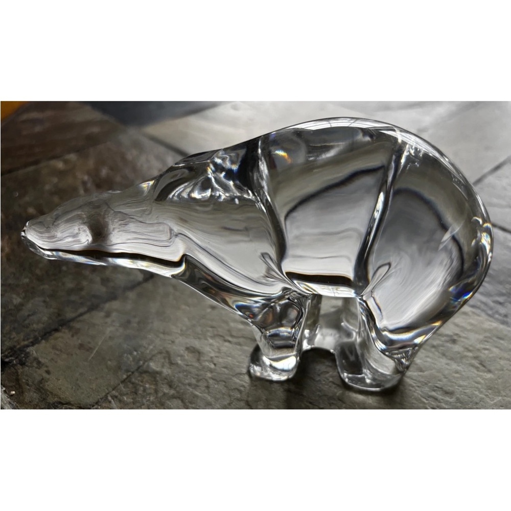 Baccarat Glass Polar Bear Figurine
